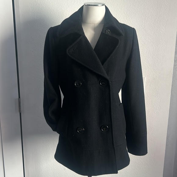 Women’s jacket wool navy from France - Picture 4 of 6